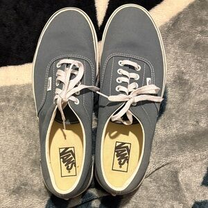 Vans Light Blue Canvas Sneakers with White Accents